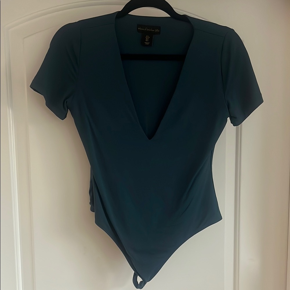 Blue bodysuit